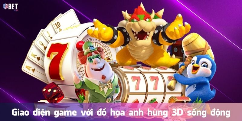 Nổ hũ siêu anh hùng – Bí quyết săn jackpot đỉnh cao Giao diện game với đồ họa anh hùng 3D sống động